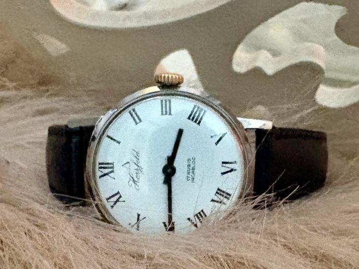 HERZFELD mechanisch horloge ( 1930/1960), Sieraden, Tassen en Uiterlijk, Horloges | Antiek, Polshorloge, Overige merken, Staal