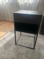 Ikea Nachtkastje Zwart, Huis en Inrichting, Slaapkamer | Nachtkastjes, Minder dan 45 cm, Metaal of Aluminium, Ophalen of Verzenden