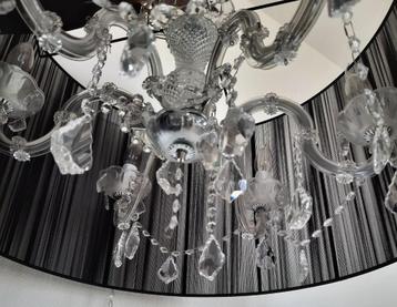 Indrukwekkend Luxe Zwarte Chandelier  6x peren