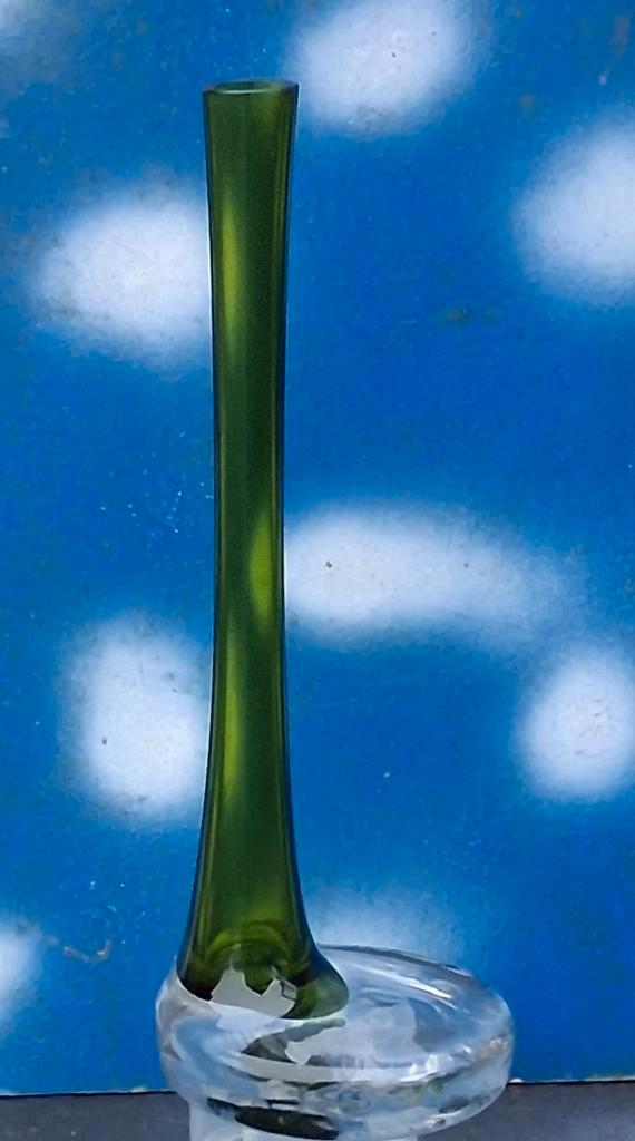 Vaas. Solifleur vaas. Glas. Verzwaarde voet. 26 cm., Huis en Inrichting, Woonaccessoires | Vazen, Zo goed als nieuw, Overige kleuren