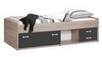 Kajuitbed Pep met opbergruimte, Ophalen, 180 cm of meer, 85 tot 100 cm, Matras