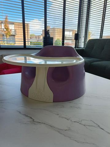 Paarse Bumbo Seat met tafeltje  beschikbaar voor biedingen