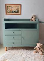 Vintage commode groen, Ophalen, 50 tot 70 cm, Opstaande rand, 90 tot 105 cm