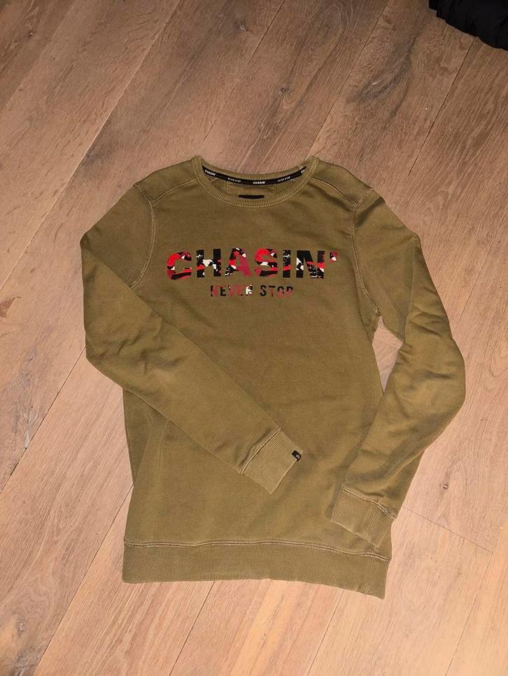 Chasin' Trui, Kleding | Heren, Truien en Vesten, Zo goed als nieuw, Maat 46 (S) of kleiner, Groen, Ophalen of Verzenden