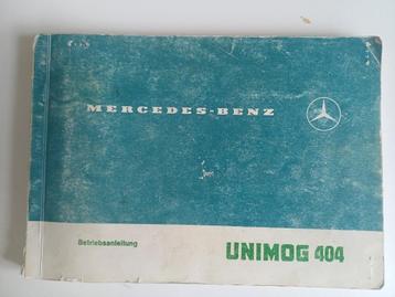 Mercedes benz Unimog 404 handleiding origineel boekje !! beschikbaar voor biedingen