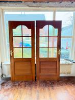 Originele jaren '30 binnendeuren met glas-in-lood, Ophalen, Gebruikt, 80 tot 100 cm, Binnendeur