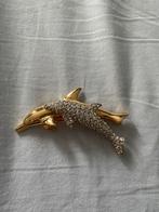 Swarovski Broche Dolfijnen, Ophalen of Verzenden, Zo goed als nieuw, Sieraad of Horloge