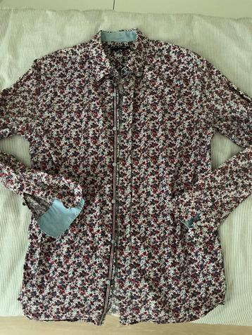 Cold Method Overhemd Rood/Blauw Print Maat L beschikbaar voor biedingen