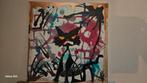Mad kat, uniek schilderij, Antiek en Kunst, Kunst | Schilderijen | Abstract, Ophalen of Verzenden