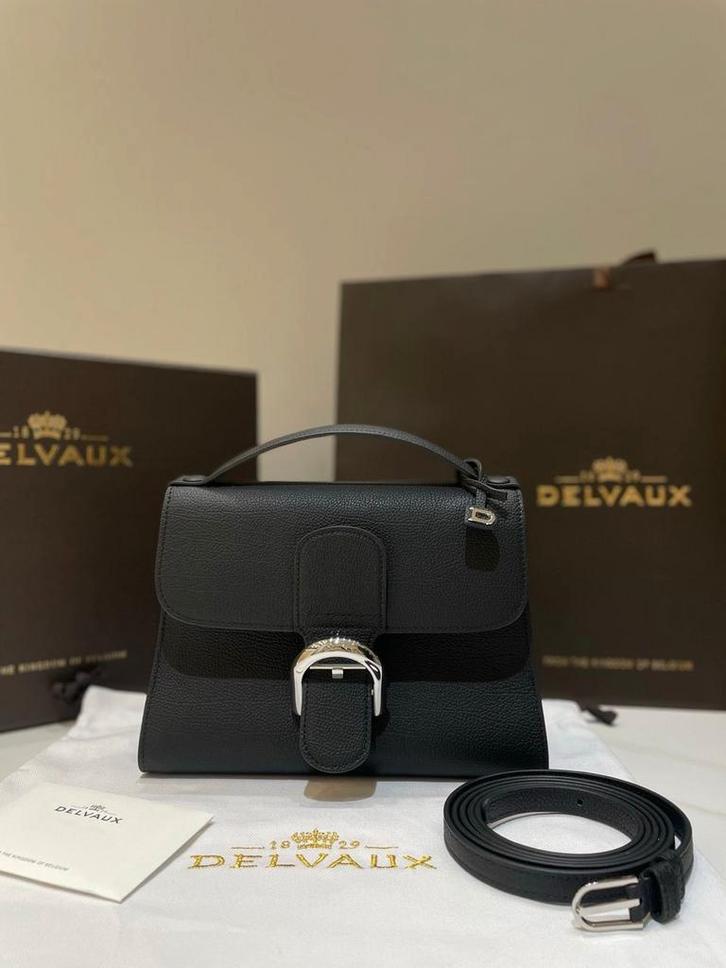 Delvaux Echt Leer Premium Kwaliteit AAA roze zwart bruin, Sieraden, Tassen en Uiterlijk, Tassen | Damestassen, Nieuw, Handtas