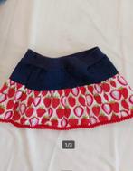 Noddles Rokje Rok Spijkerrokje Jeans Denim Aardbei mt 74 /80, Noddles, Meisje, Jurkje of Rokje, Ophalen of Verzenden