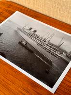 De Willem Ruys vertrekt op wereldreis vanuit  | zwart wit, Ophalen of Verzenden, Zo goed als nieuw, Kaart, Foto of Prent