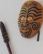 Maori houtsnijwerk Nieuw Zeeland New Zealand Tiki Rotorua NZ, Antiek en Kunst, Ophalen of Verzenden