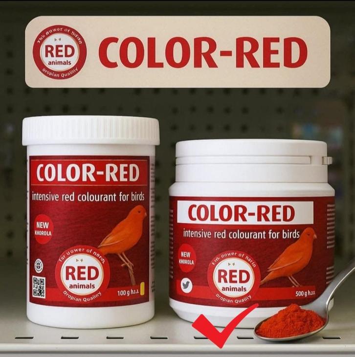 Color-Red 300g (rode kleurstof en met choline voor de lever), Dieren en Toebehoren, Vogels | Toebehoren, Nieuw, Eten en Drinken