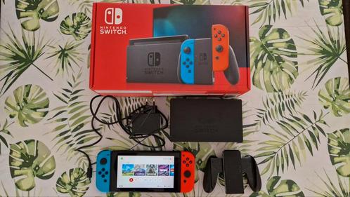 Switch V2 2019, Spelcomputers en Games, Spelcomputers | Nintendo Switch, Zo goed als nieuw, Switch 2019 Upgrade, Ophalen of Verzenden