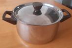 Rvs pan, steelpan, en lange smalle pan. Voor op gas, Ophalen of Verzenden, Gebruikt, Rvs, Kookpan of Snelkookpan