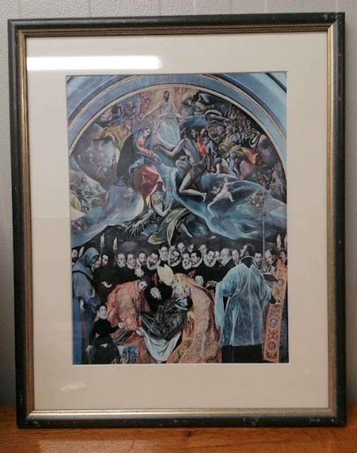 El Greco - El Entierro del Conde de Orgaz, Antiek en Kunst, Kunst | Litho's en Zeefdrukken, Ophalen of Verzenden