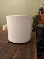 bloempot strakke vorm cilinder vintage 80s aardewerk ø 23 xl, Rond, Ophalen of Verzenden, Aardewerk, Minder dan 40 cm