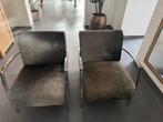 Handgemaakte Koeienhuid Fauteuils, Huis en Inrichting, Fauteuils, Ophalen, Nieuw, 75 tot 100 cm, Metaal