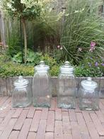 Glazen voorraadpotten, Ophalen of Verzenden, Zo goed als nieuw, Glas, Pot, Bus of Blik