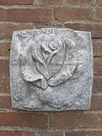 Bloem roos wanddecoratie betonnen beeld tuinbeeld beton, Ophalen of Verzenden, Nieuw