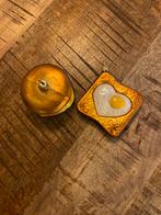 Leuke kerstornamenten - hamburger en toast met ei, Ophalen of Verzenden, Nieuw, Decoratie