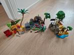 playmobil 3 setjes, onbewoond eiland, schatzoeken en piraten, Ophalen of Verzenden, Zo goed als nieuw