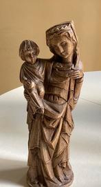 Mooi lindehouten beeld van Maria met kind, Antiek en Kunst, Antiek | Religie, Ophalen of Verzenden