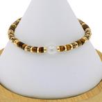 Gouden armband met Akoya parel, Wit, Nieuw, Ophalen of Verzenden, Met bedels of kralen