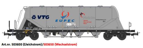 NME 503600 - Stofsilowagon VTG/Holcim-Eupec Uacns 82m3, Hobby en Vrije tijd, Modeltreinen | H0, Nieuw, Wagon, Gelijkstroom, Overige merken