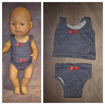 Ondergoed setje donkerblauw voor 43cm pop beschikbaar voor biedingen