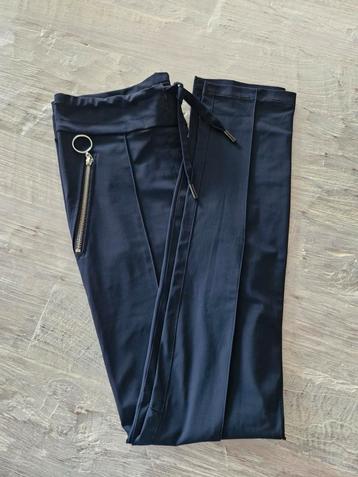 JANE LUSHKA BROEK PANTALON donker blauw S 36 travel stof beschikbaar voor biedingen