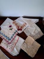 Nostalgie ,zakdoekjes + kanten schortje, Ophalen of Verzenden