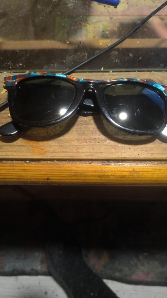 vintage Ray-Ban Wayfarer USA (Bausch & Lomb), Overige merken, Zonnebril, Zwart, Ophalen of Verzenden