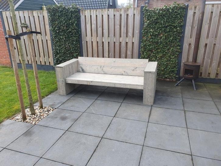 Steigerhouten loungebank, Tuin en Terras, Tuinsets en Loungesets, Nieuw, Steigerhout, Bank, Ophalen