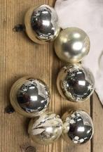 B. 6 vintage kerstballen, Diversen, Kerst, Ophalen of Verzenden, Onbekend, Onbekend, Onbekend