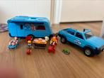 Playmobil auto + caravan, Los playmobil, Zo goed als nieuw, Verzenden