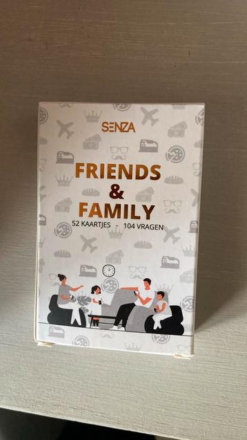 Friends & Family vragenspel nieuw beschikbaar voor biedingen