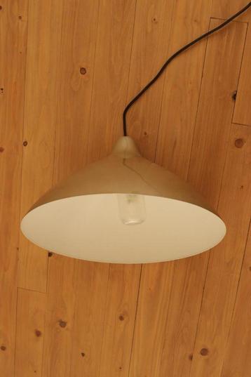 Mooie vintage hanglamp lampenkap bruin goud  beschikbaar voor biedingen