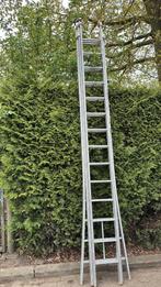 Degelijke 3 delige aluminium ladder 3x14 merk Wienese, Ophalen, Gebruikt, 4 meter of meer