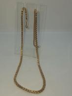 Damesketting Bijoux - Goud Alternatief 45cm, Ophalen of Verzenden, Zo goed als nieuw, Goud, Overige materialen