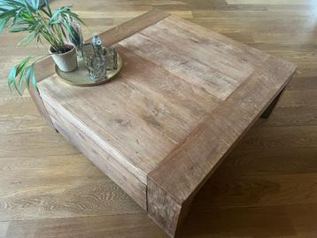 Salontafel teakhout (2 lades) beschikbaar voor biedingen