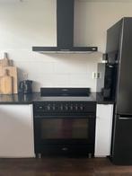 Mooie Boretti inductie oven met afzuigkap (plasmafilter), 60 cm of meer, Ophalen of Verzenden, Zo goed als nieuw, Gas