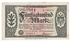 Duitsland 50.000 Mark 1923 Serie C Tegoedbon Köln, Postzegels en Munten, Ophalen of Verzenden, Duitsland, Los biljet