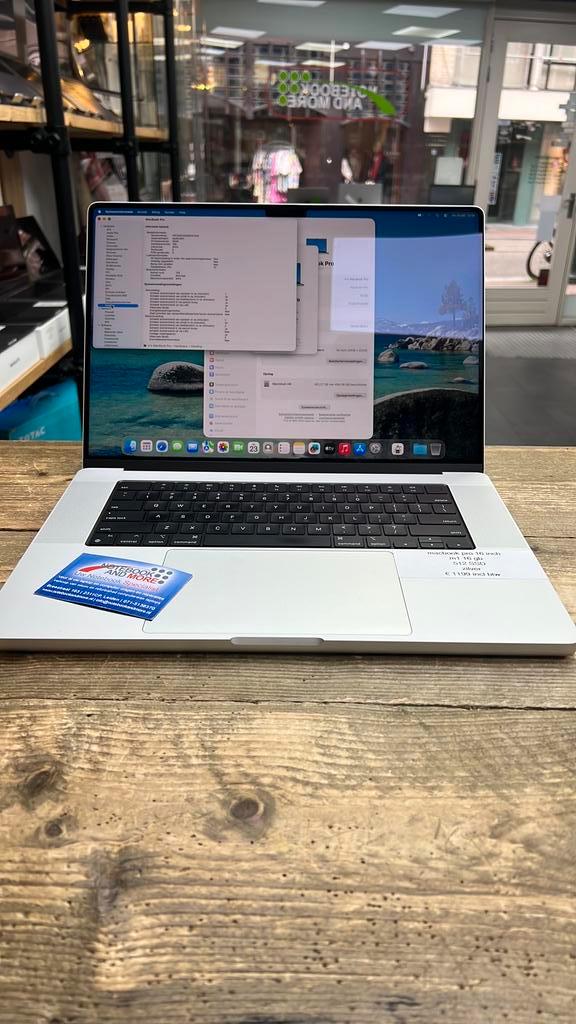 Macbook Pro 2021 | M1 Pro | 16gb | 512gb SSD | 16 inch, Computers en Software, Apple Macbooks, Zo goed als nieuw, MacBook Pro