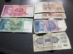 Oude Joegoslavische Dinar biljetten, Los biljet, Ophalen of Verzenden, Overige landen