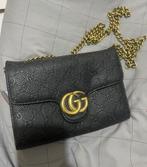 Gucci handtas schoudertas zwart met goud, Ophalen of Verzenden, Nieuw, Zwart, Overige merken