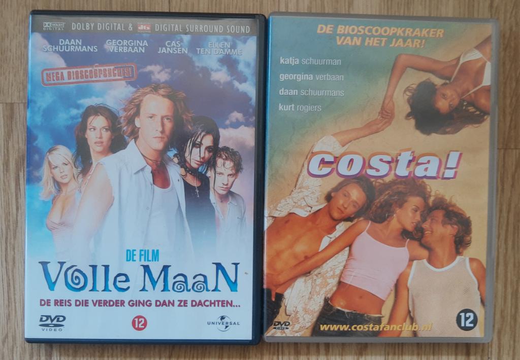 2x regie JOHAN NIJENHUIS / Costa + volle maan, Cd's en Dvd's, Dvd's | Nederlandstalig, Vanaf 12 jaar, Verzenden, Zo goed als nieuw