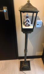 Kerst lantaarn met licht geluid en vallend sneeuw, Diversen, Kerst, Ophalen of Verzenden