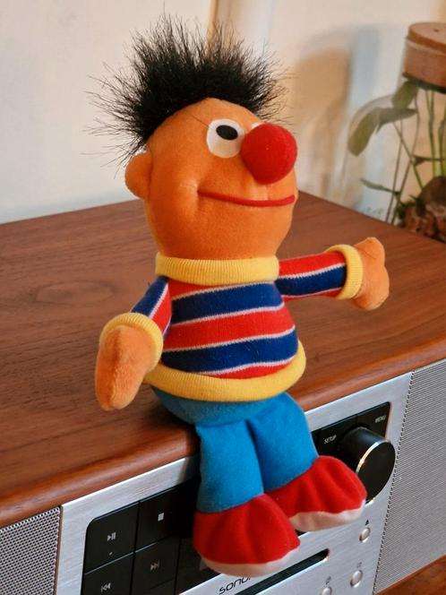 Vintage 1995 Ernie Sesamstraat knuffel pop Tyco Preschool, Kinderen en Baby's, Speelgoed | Knuffels en Pluche, Zo goed als nieuw